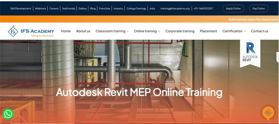 IFS Academy website