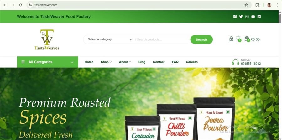 TasteWeaver website